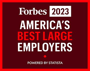 Forbes America's Best Large Employers Award 2023 logo